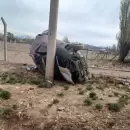 Un conductor alcoholizado perdi� el control de su auto y volc� frente al aeropuerto de Malarg�e