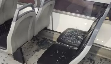 colectivo vandalizado
