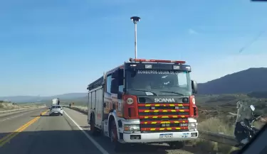 Cacheuta: motociclista cay� a un barranco