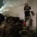 Se incendi� un cami�n en Guaymall�n y un auxiliar sufri� intoxicaci�n por inhalaci�n de humo