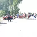 Impactante accidente en la ruta 143: Un auto volc� y hubo dos heridos