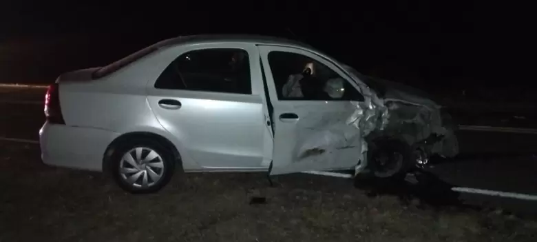 Así quedó el Toyota Etios Blanco