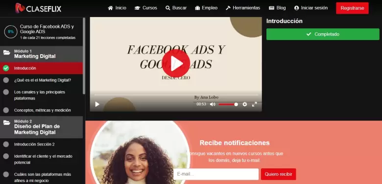 Claseflix : modulos