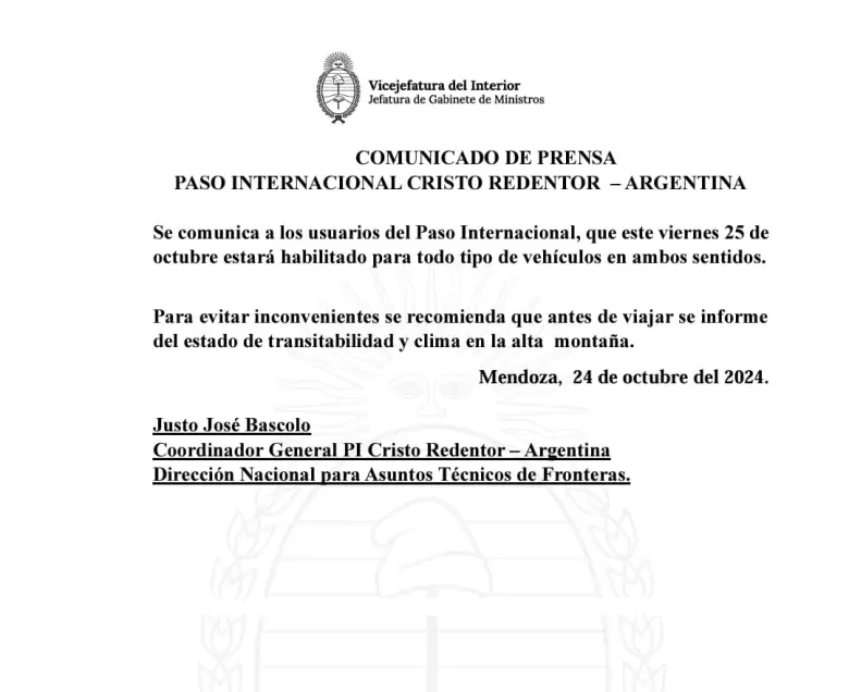 comunicado