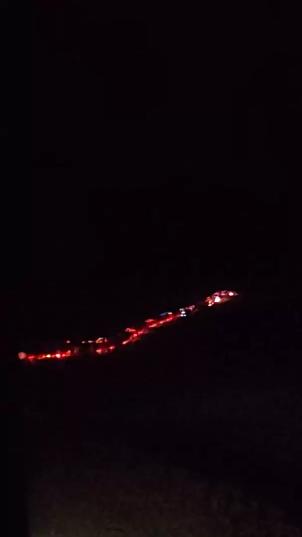 Largas filas en el paso a Chile