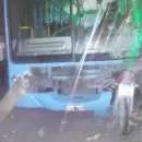 Trágico choque entre un colectivo y una moto en El Algarrobal