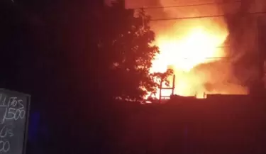 Incendio en Las Heras