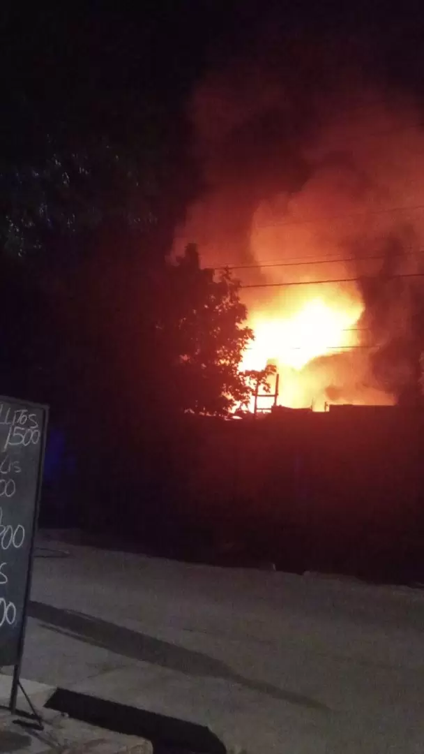 Incendio en Las Heras