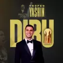 (Video) Dibu Martínez ganó el premio al mejor arquero del mundo por segunda vez consecutiva