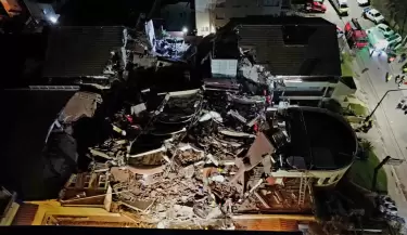 Villa Gesell: un hotel de diez pisos se derrumb� esta madrugada