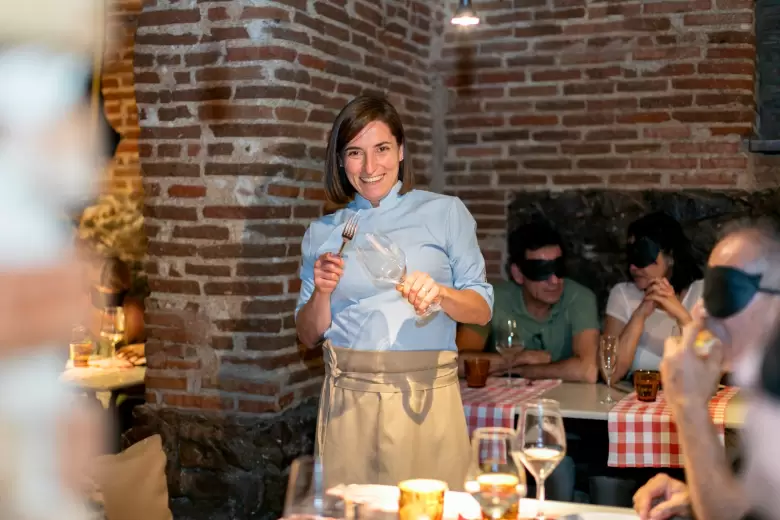 cena a ciegas