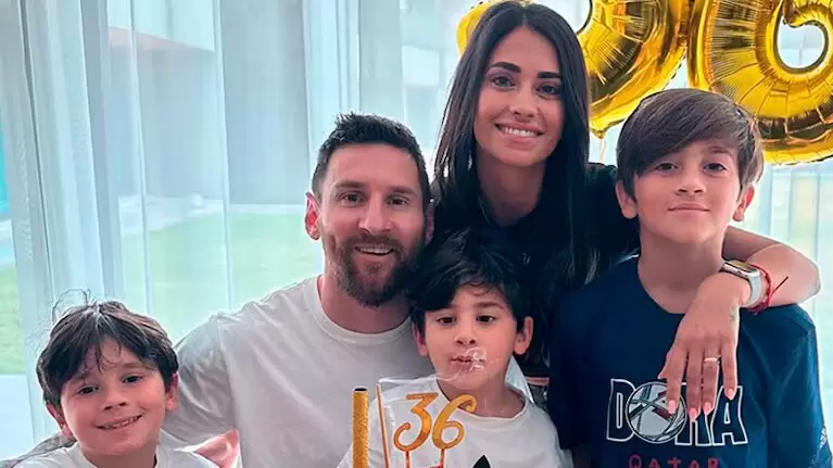 lionel messi y familia