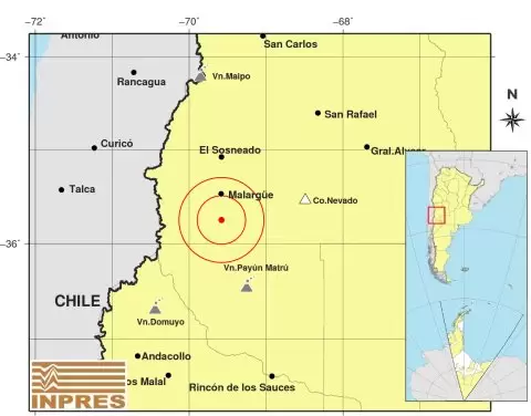 Sismo en Malargue
