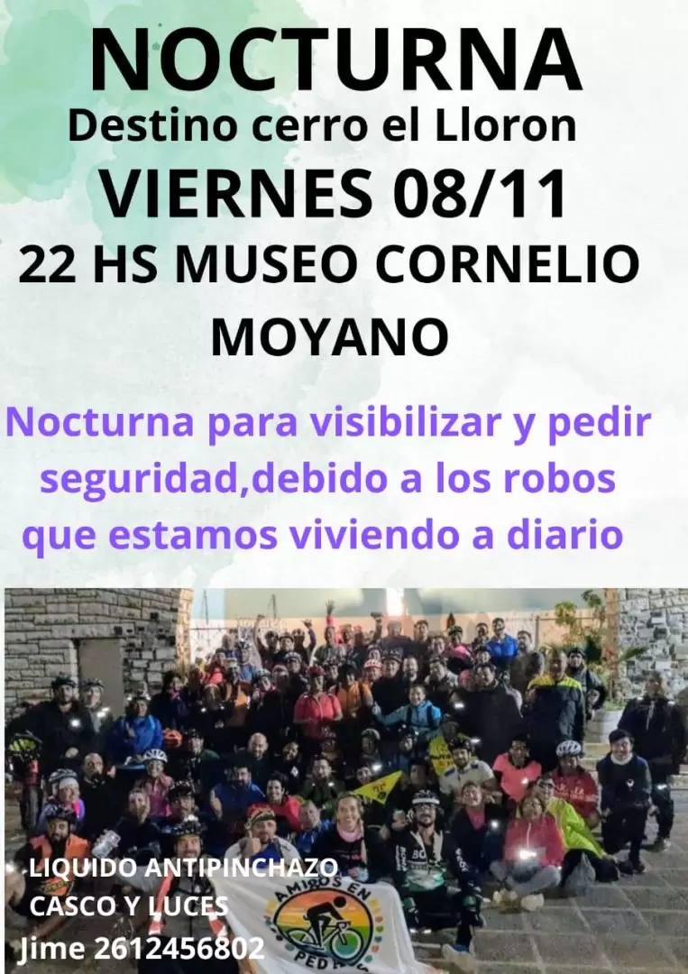 nocturna de ciclistas