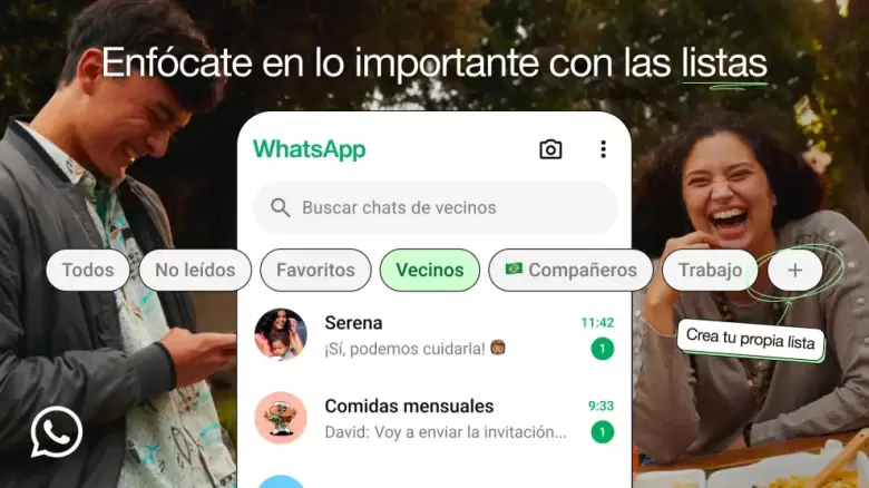 WhatsApp lanza Listas