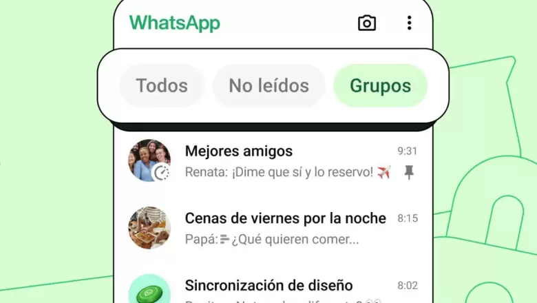 Filtros actuales de WhatsApp