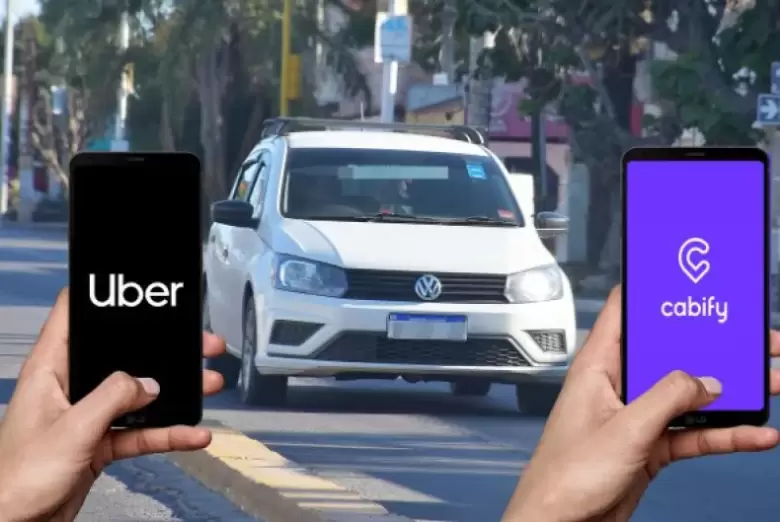 Choferes de Uber y Cabify