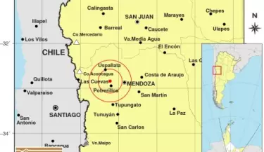 Leve sismo en Mendoza