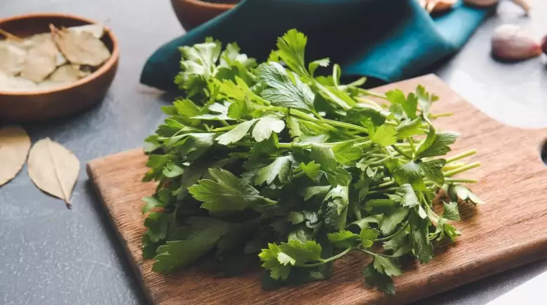 Perejil, cocina en casa