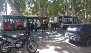 Accidente colectivo en el parque San Mart�n