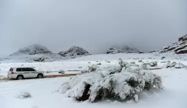 por primera vez en su historia, este desierto registra nevadas