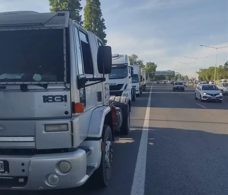 Protesta de camioneros