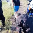 San Rafael: un motociclista resultó herido tras ser golpeado por cascote de asfalto en la Ruta 143