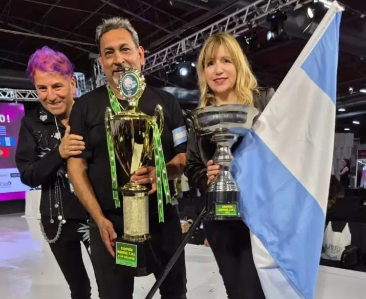 Campeones en el Mundial de Peluquería en Brasil