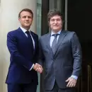 Milei compartió una cena con Macron en Olivos