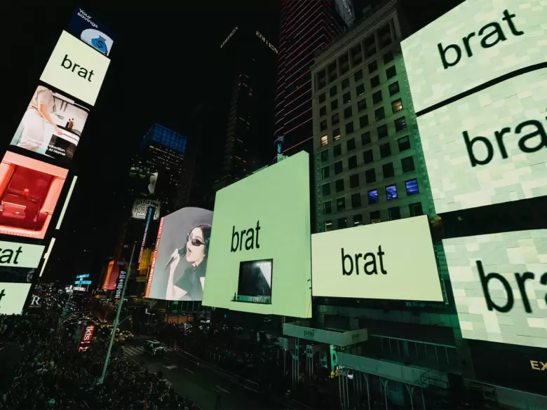 charli xcx times square