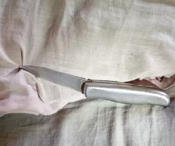 El cuchillo del hombre atrincherado en Las Heras.