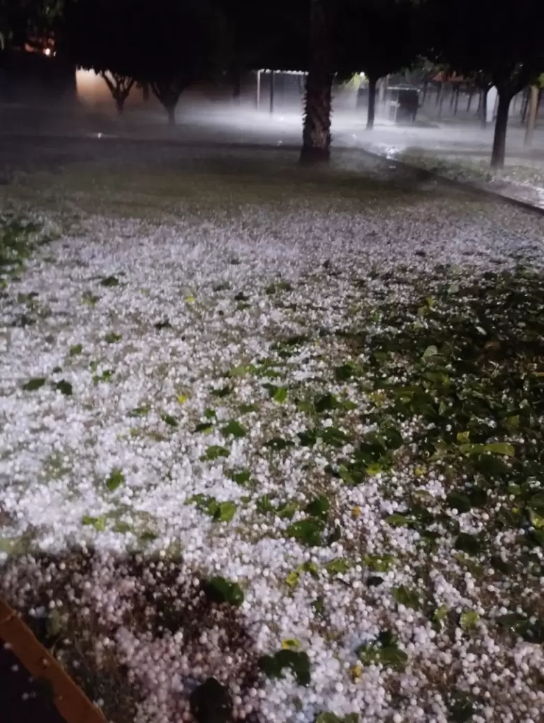 Granizo en San Mart�n
