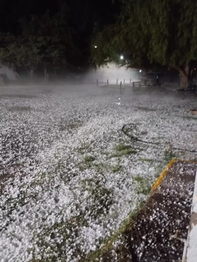 Granizo en San Mart�n