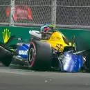 As� fue el accidente de Franco Colapinto que hace peligrar su participaci�n en el GP de Las Vegas