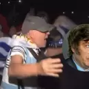 En Uruguay hubo un mensaje contra el presidente Milei en pleno festejo por el triunfo del Frente Amplio