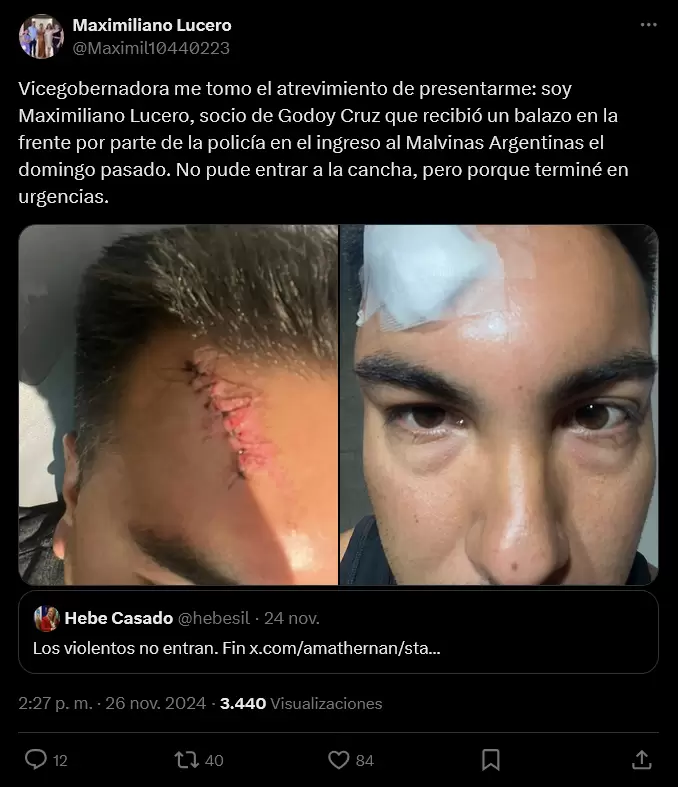 Maximiliano Lucero posteo
