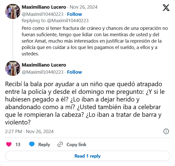 posteo de maximiliano lucero