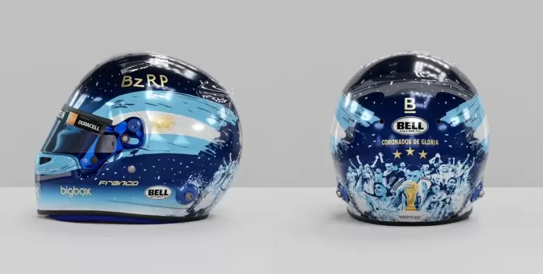 colapinto nuevo casco