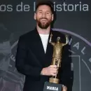 La revista Marca homenajeó a Messi con una estatuilla realizada por un escultor argentino
