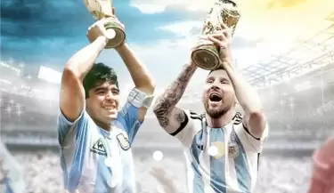 MARADONA Y MESSI IA