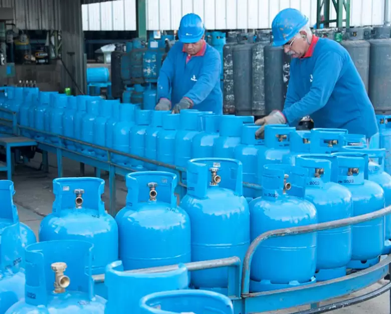 Garrafas de gas