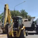 La impresionante cantidad de basura que sac� Hidr�ulica de un colector en Las Heras