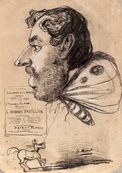 caricatura de monet