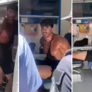 (Video) Por un brote psiqui�trico, internaron al fisicoculturista que atac� a polic�as en San Rafael