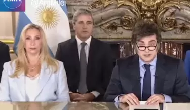 Anuncio de Milei