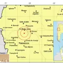 Tembl� a unos 70 kil�metros de la capital mendocina y se sinti� en todo el norte provincial