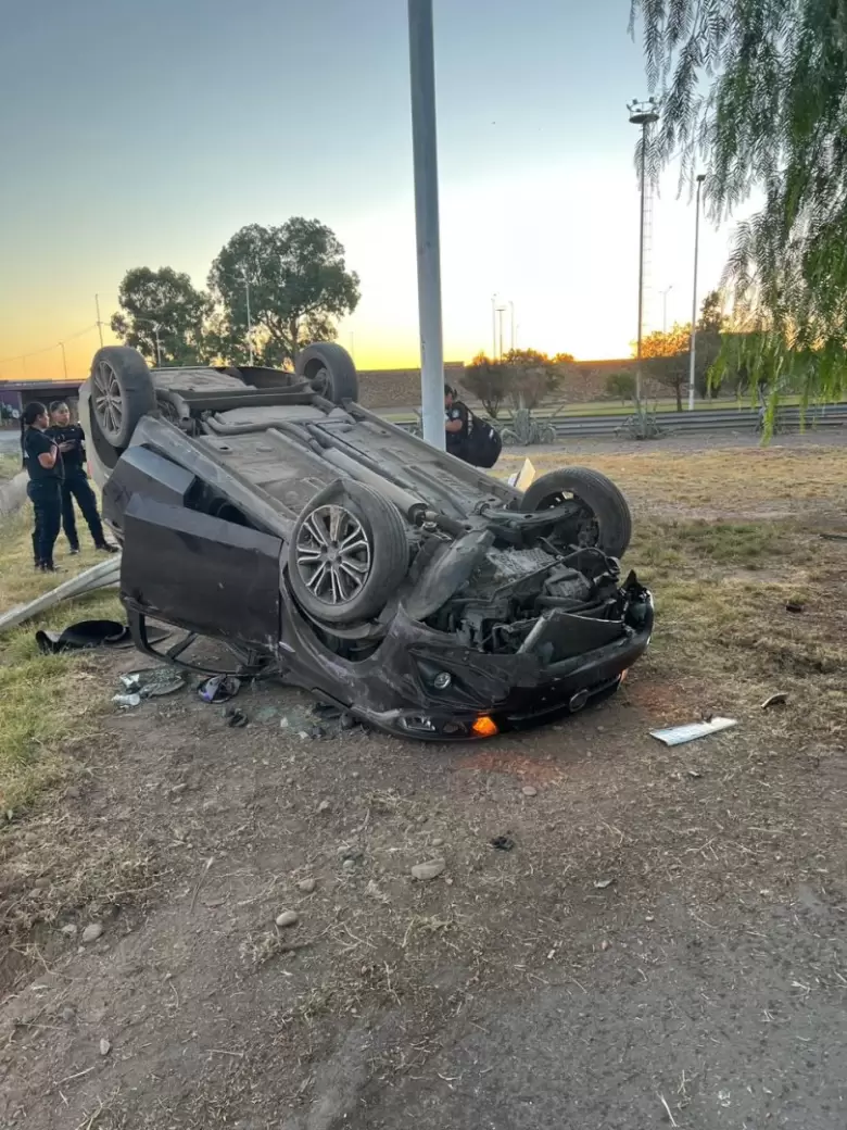 As� encontraron al veh�culo abandonado los agentes.