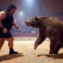 Memorable: La lucha entre el oso Bombo y el Porr�n Olivares en Jun�n