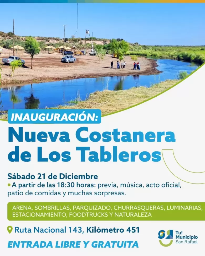 Invitaci�n del Municipio para la inauguraci�n de este s�bado.
