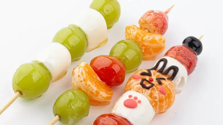 fruta caramelizada